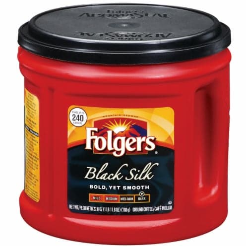 Folgers Dark Black Silk Ground Coffee