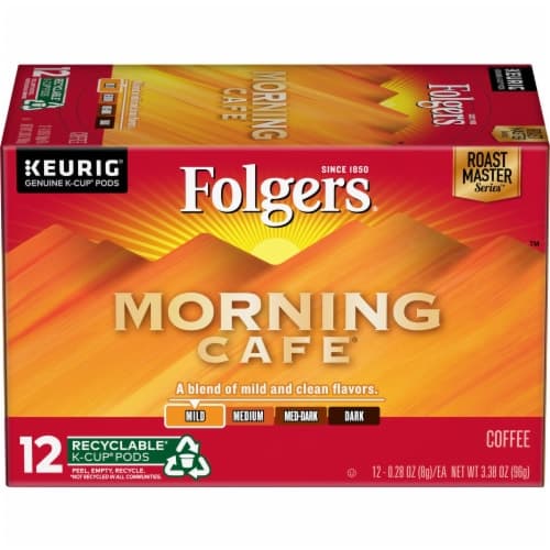Folgers Gourmet Selections Coffee K-Cup Pods Light Roast Morning Cafe
