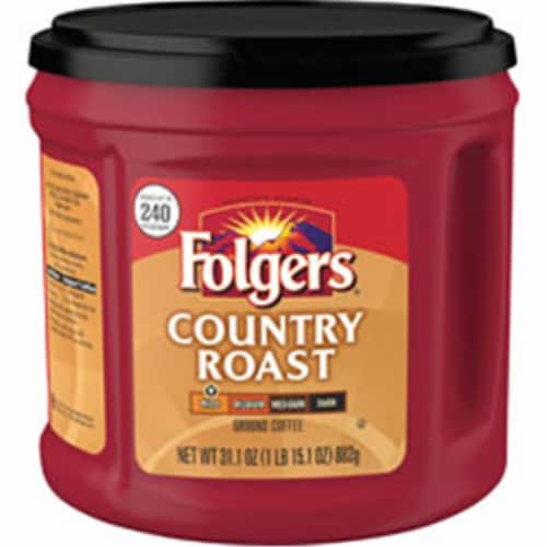 Folgers Country Roast Ground Coffee, Mild Roast
