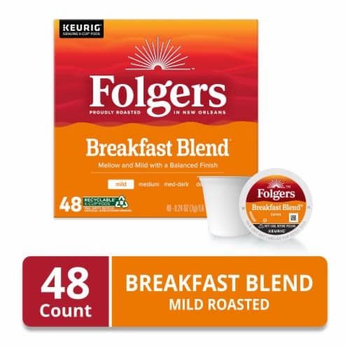 Folgers Breakfast Blend Light Roast K-Cup Coffee