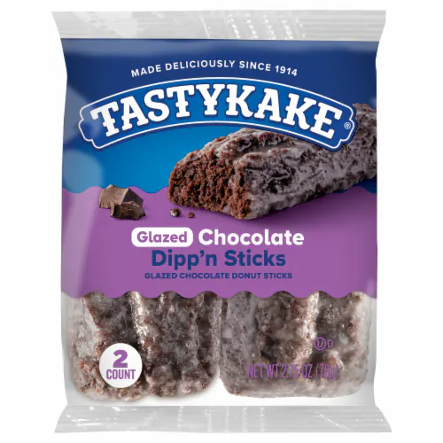 Tastykake Glazed Dippn Sticks Glazed Chocolate Donut