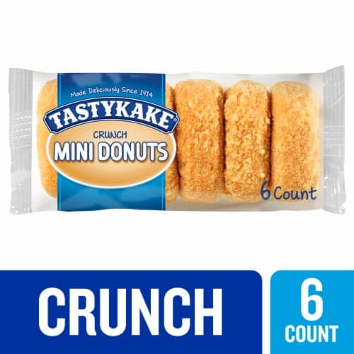 Tastykake Crunch Mini Donuts Portable Crunch Topped Donuts