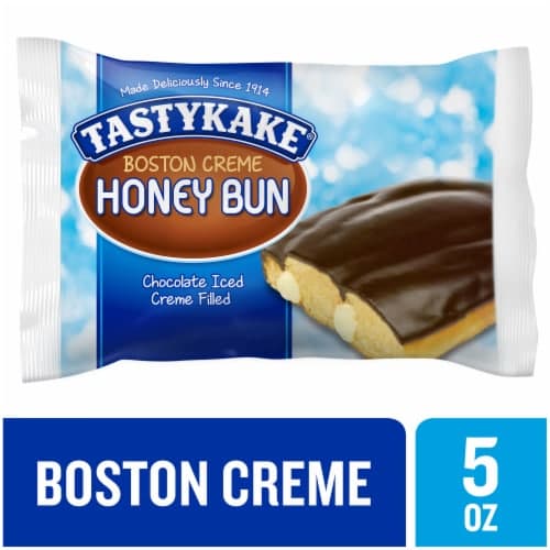 Tastykake Boston Creme Honey Bun Creme Filled And Chocolate Iced Pastry