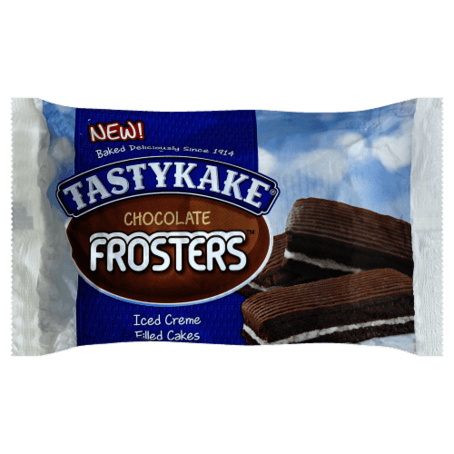 Tastykake Frosters Cakes, Iced Creme Filled, Chocolate