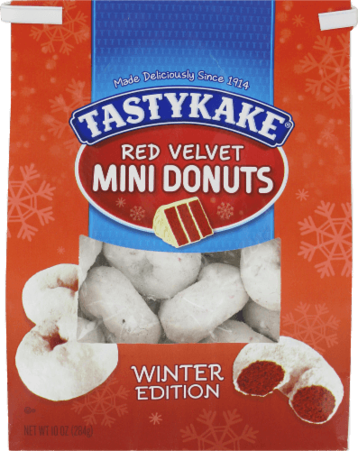 Tastykake Powdered Red Velvet Mini Donuts