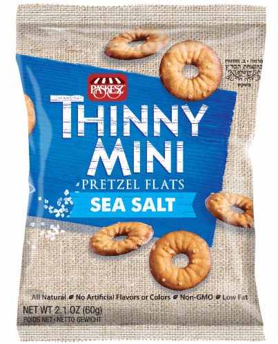 Paskesz Thinny Mini Sea Salt Pretzel Flats