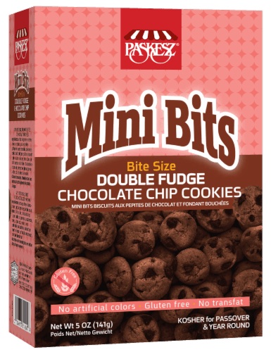 Paskesz Mini Bits Double Fudge Chocolate Chip Cookies