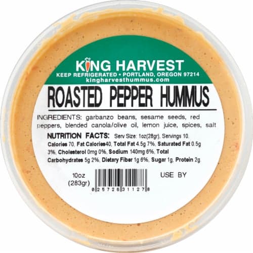 King Harvest Roasted Red Pepper Hummus