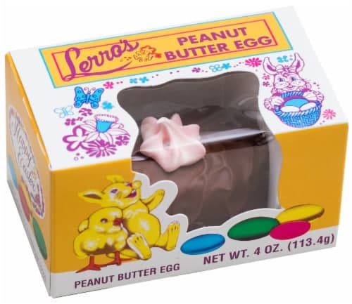 Lerro'S Milk Chocolate Peanut Butter Filled Easter Egg