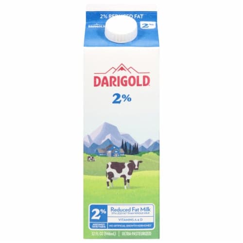 Darigold Two Ultra-Pasteurized 2% Reduced Fat Milk