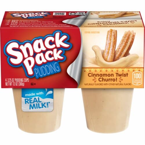 Snack Pack Cinnamon Twist Churro Pudding