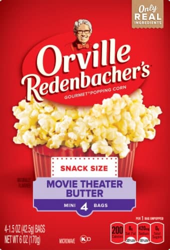 Orville Redenbachers Kettle Corn, Movie Theater Butter, Mini, Snack Size