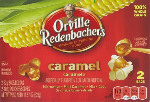 Orville Redenbacher'S Microwave Popcorn Classic Bag Melt On Caramel