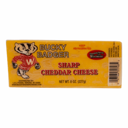 Bucky Badger Sharp Cheddar Cheese