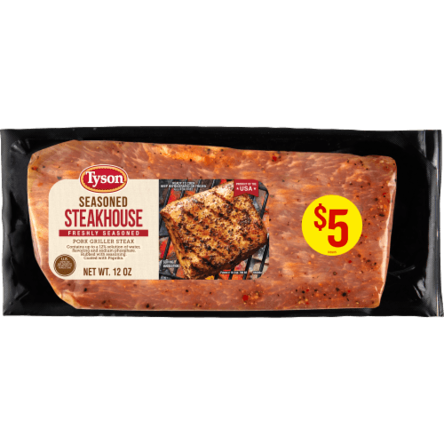 Tyson Pork Griller Steak Steakhouse Marinade