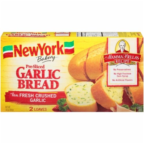 Mama Bella Garlic Bread, Homestyle, 2 Pre-Sliced Loaves