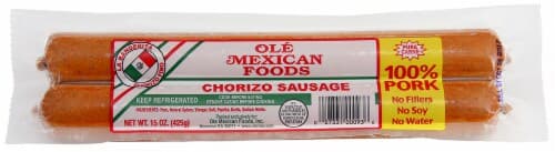 Ole Mexican Foods Chorizo Sausage, Pork