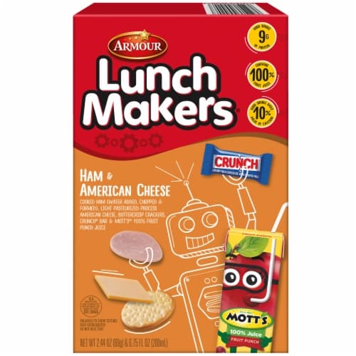Armour Lunchmakers Ham & American Cheese Cracker Crunchers Lunch Kit