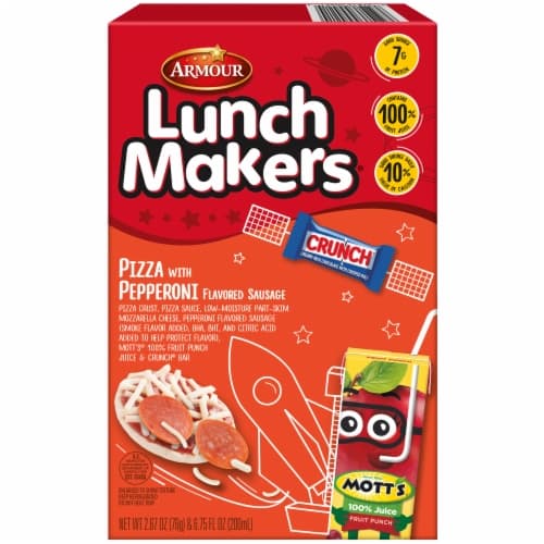 Armour Lunchmakers Pizza With Pepperoni Flavored Sausage Lunch Kit