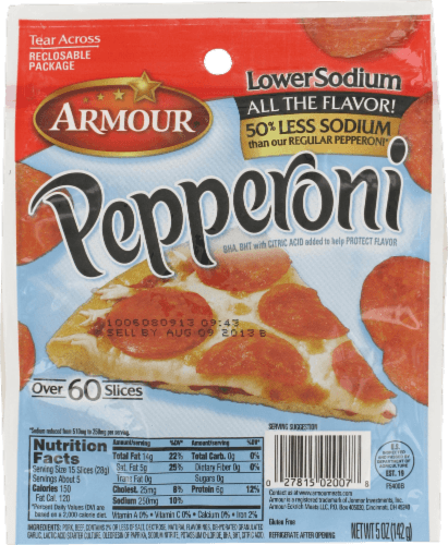 Armour Pepperoni, Lower Sodium