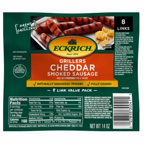 Eckrich Cheddar Smoked Sausage Grillers