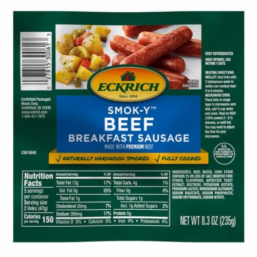 Eckrich Smok-Y Beef Breakfast Sausage Links