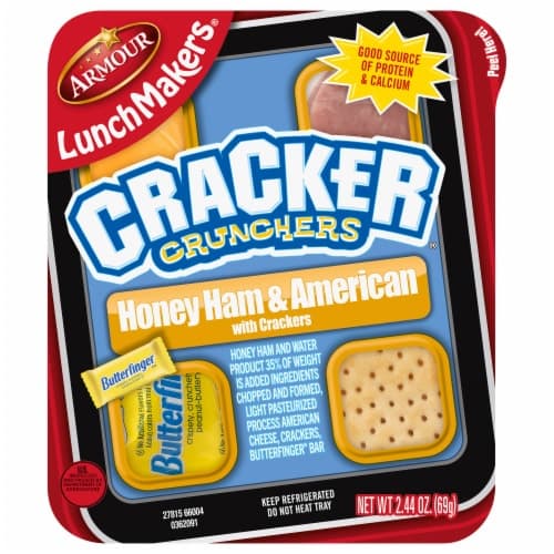 Armour Lunchmakers Cracker Crunchers Honey Ham & American Portable Meal Kit