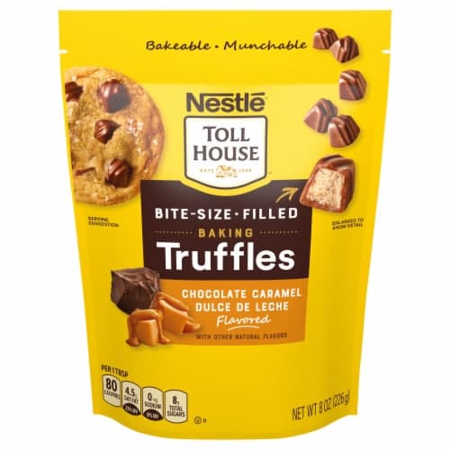 Nestlé Toll House Bite-size Filled Baking Truffles Chocolate Caramel Dulce De Leche Flavored