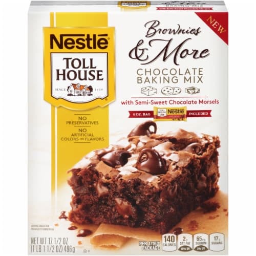 Nestle Toll House Brownies & More Chocolate Baking Mix With Semi-Sweet Chocolate Morsels