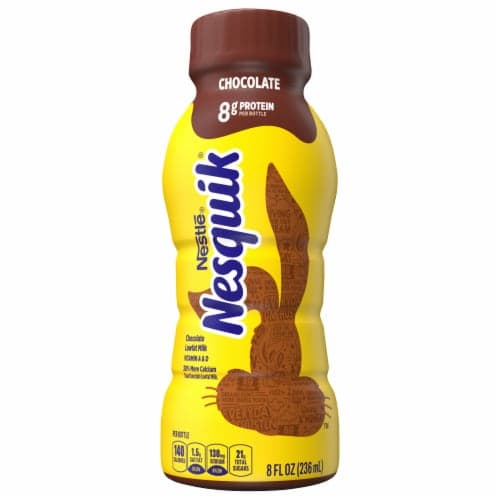 Nestle Nesquik Chocolate Flavored Low Fat Milk. Oz. Plastic