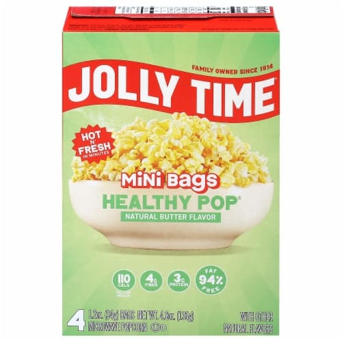 Jolly Time Microwave Popcorn Healthy Pop 100 Calorie Butter & Sea Salt Bags
