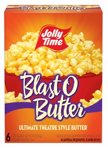 Jolly Time Blast O Butter Microwave Popcorn Ultimate Theatre Style Butter