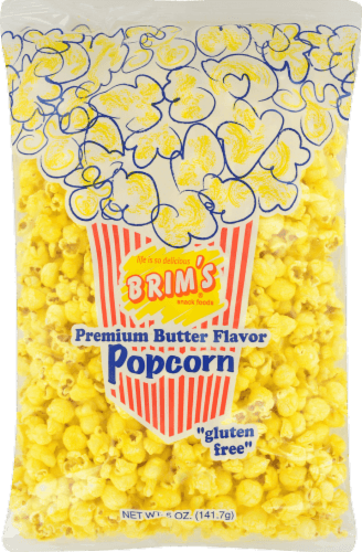 Brims Snack Foods Popcorn, Premium, Butter Flavor