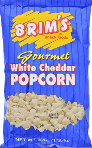 Brims Snack Foods Popcorn, Gourmet, White Cheddar