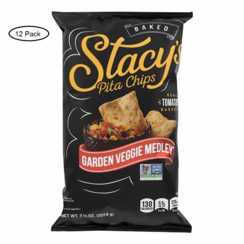 Stacy'S Garden Veggie Medley Pita Crisps Chips Snacks