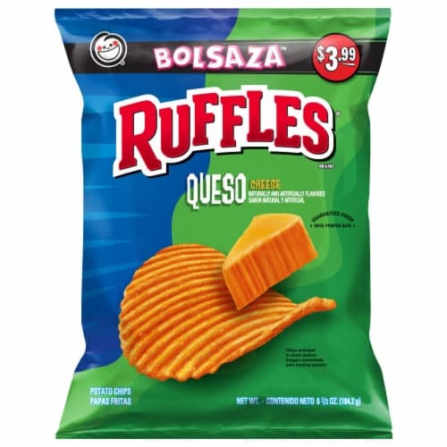 Ruffles Potato Chips Queso Cheese