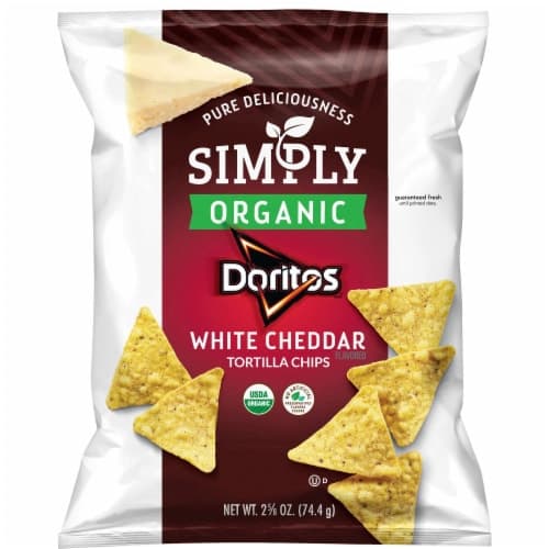 Doritos Simply Organic Tortilla Chips White Cheddar 
