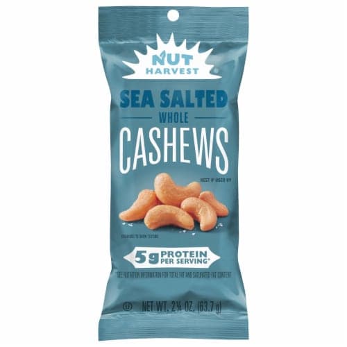 Nut Harvest Cashew Whole Sea Salted Bag