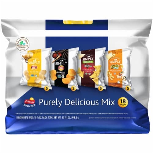 Frito Lay Potato Chips, Purely Delicious Mix, Variety