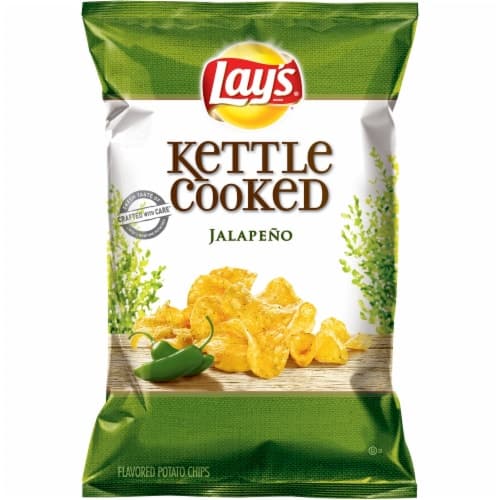 Lay'S, Kettle Cooked Potato Chips - Jalapeno Flavored