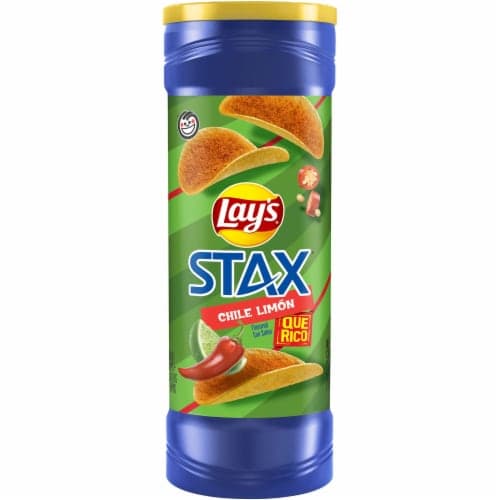 Lay'S Stax Que Rico Chile Limon Potato Chips