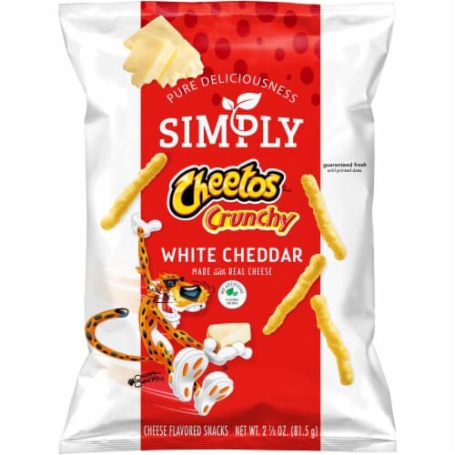 Cheetos Cheese Flavored Snacks, White Cheddar, Crunchy