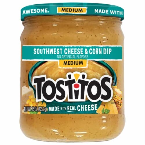 Tostitos Dip Southwest Cheese & Corn Medium Glass Jar