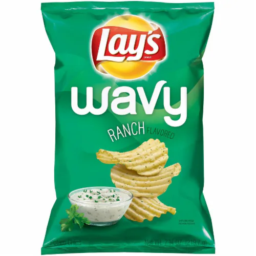 Lays Wavy Potato Chips, Ranch Flavored