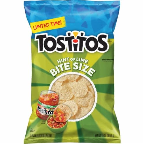 Tostitos Bite Size Tortilla Chips Hint Of Lime