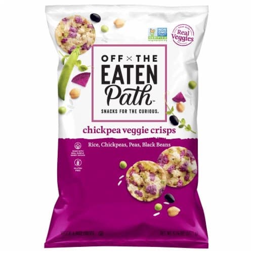 Off The Eaten Path Rice, Chickpeas, Peas, Black Beans Chickpea Veggie Crisps