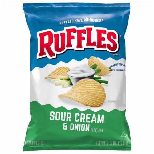 Ruffles Potato Chips Sour Cream And Onion