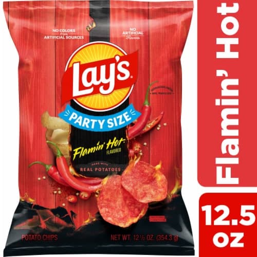 Lays Party Size Flamin Hot Potato Chip