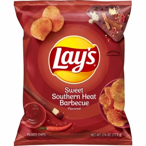 Lay'S Potato Chips Sweet Southern Heat Barbecue 