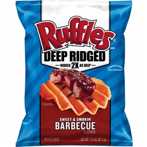Ruffles Deep Ridged Sweet & Smokin' Barbecue Chips